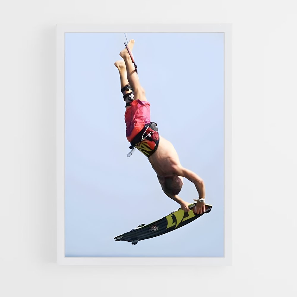 Poster Kevin langeree – affiche Kitesurf (vue 3)